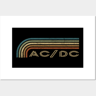 AC/DC Retro Stripes Posters and Art